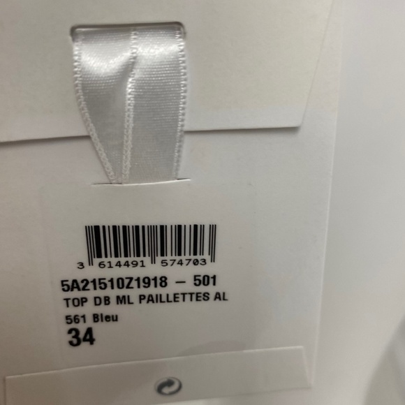 Dior Sequin Turtleneck Blue NWT - Picture 7 of 9